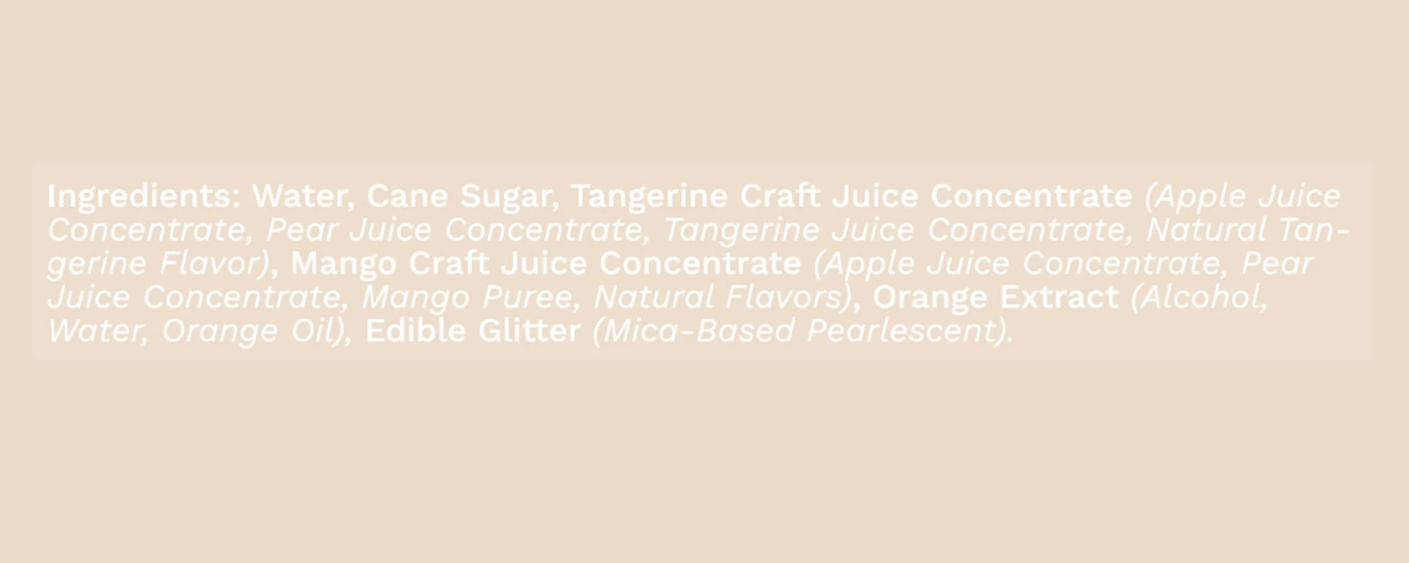 Glitter Mimosa Mixer, 16 fl oz Wood Stove Kitchen