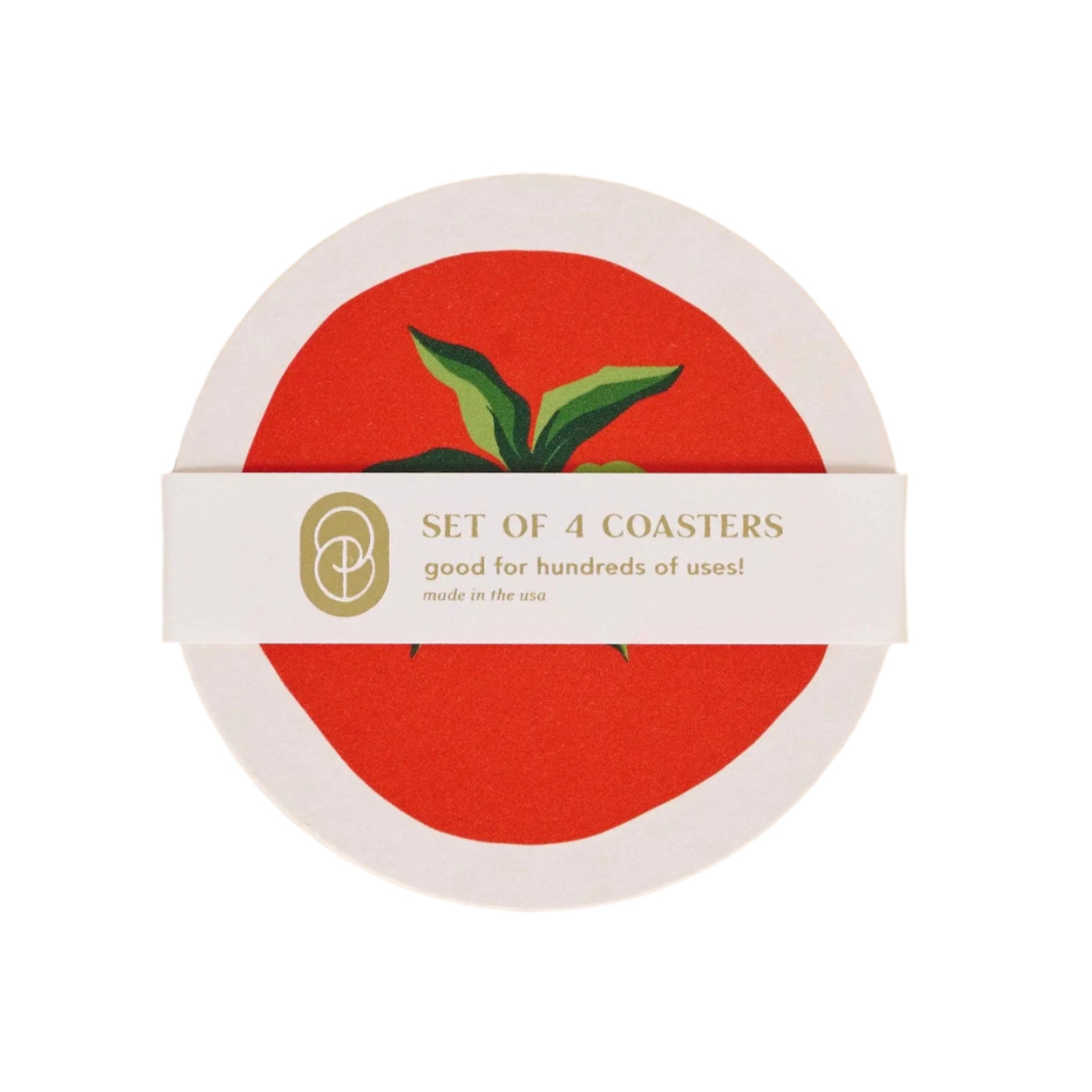 Tomato Coasters | Set of Four One & Only Paper