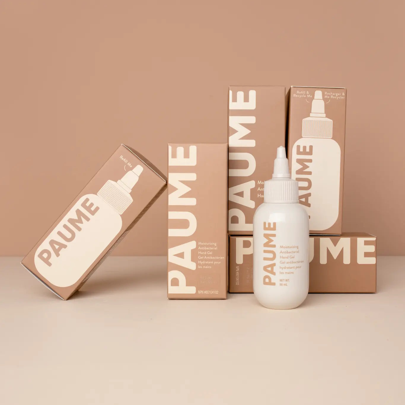 PAUME Moisturizing Antibacterial Hand Gel Travel Bottle PAUME