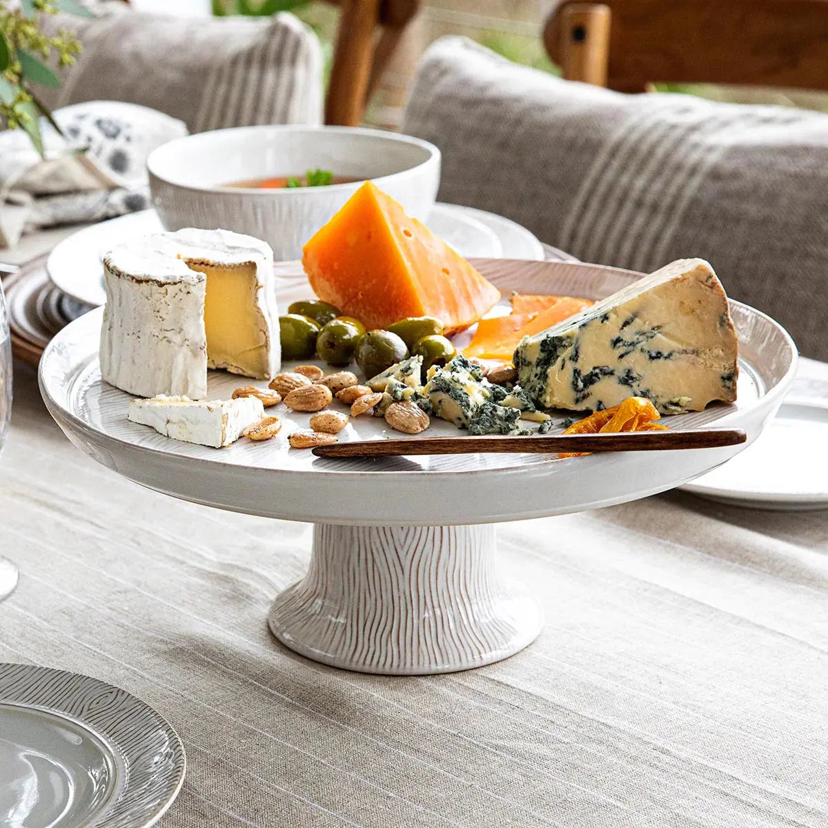 Blenheim Oak Cake Stand Juliska