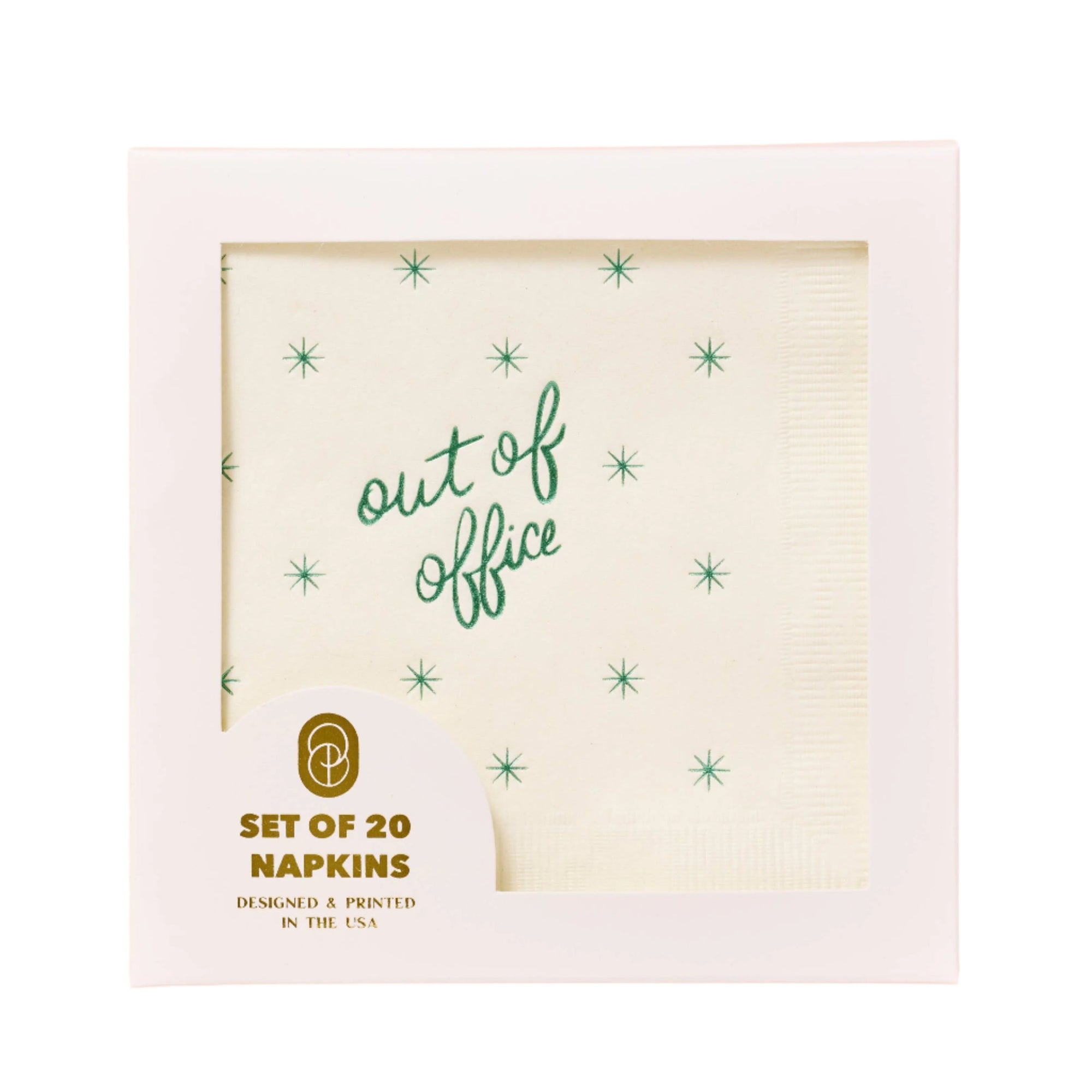 Out of Office Cocktail Paper Beverage Napkin - Set of 20 One & Only Paper