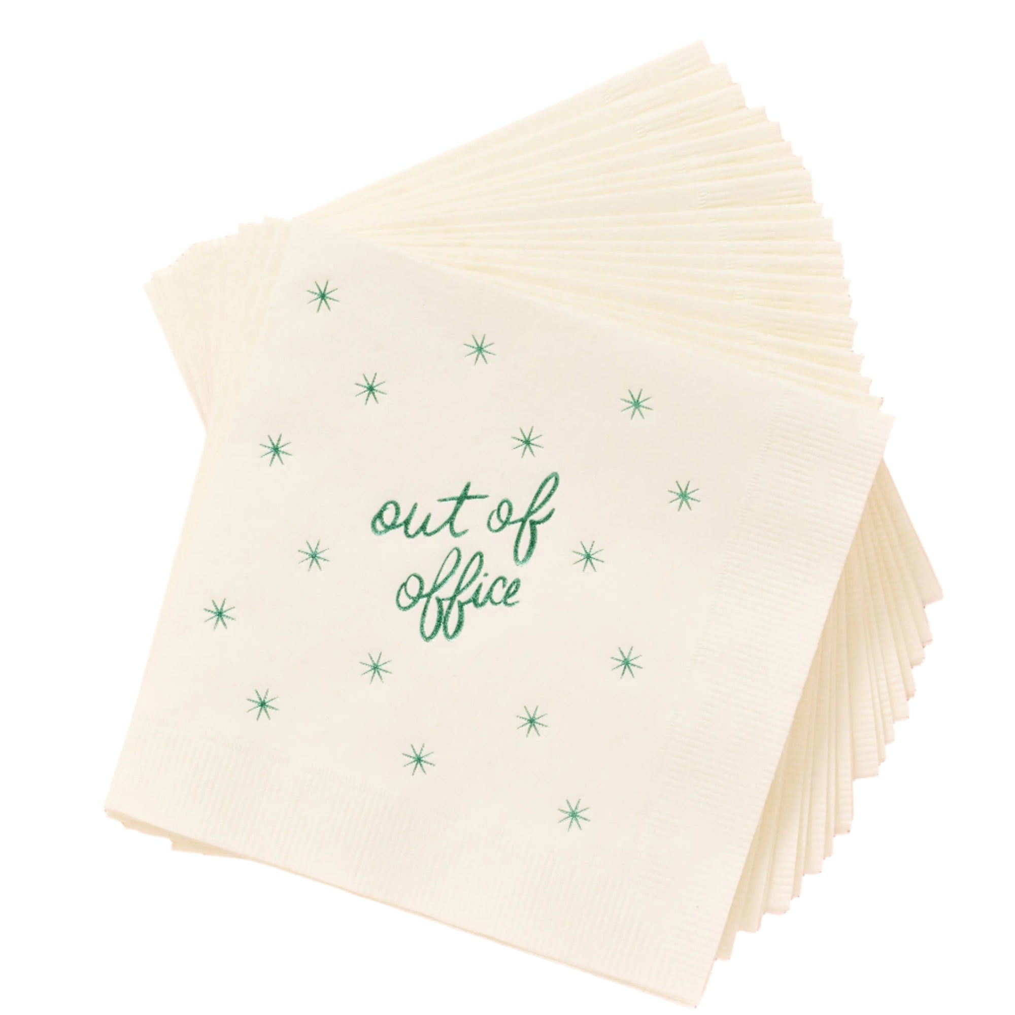 Out of Office Cocktail Paper Beverage Napkin - Set of 20 One & Only Paper