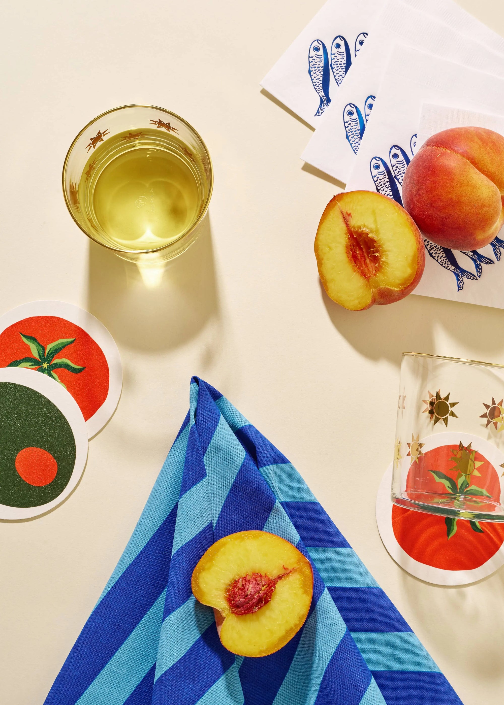 Tomato Coasters | Set of Four One & Only Paper