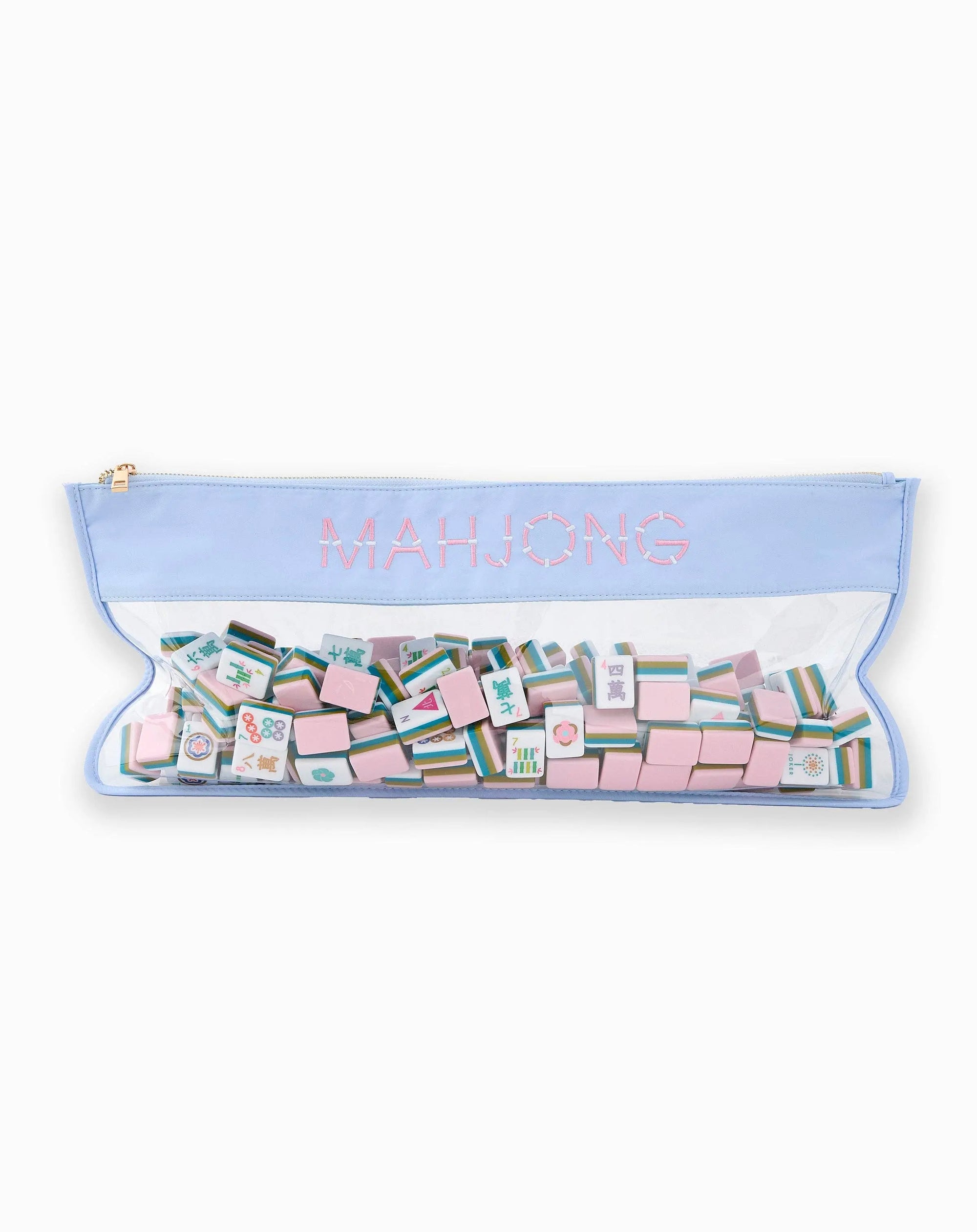 Light Blue Bamboo Mahjong Bag Oh My Mahjong