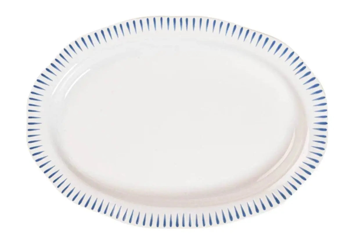 Sitio Stripe Serving Platter Juliska