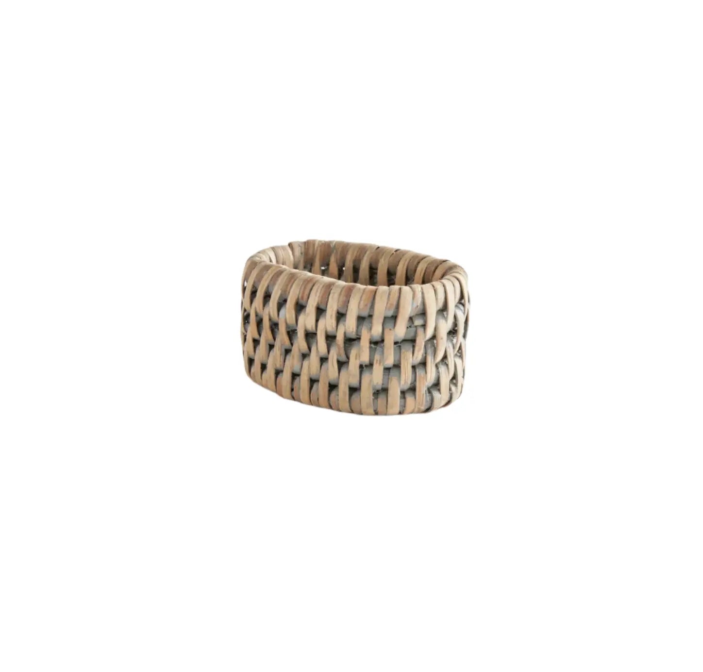 Burma Rattan Napkin Ring in Greywash Napa Home & Garden