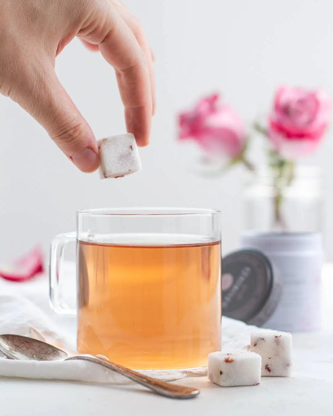 Storied Goods Rose Petal Sugar Cubes Storied Goods