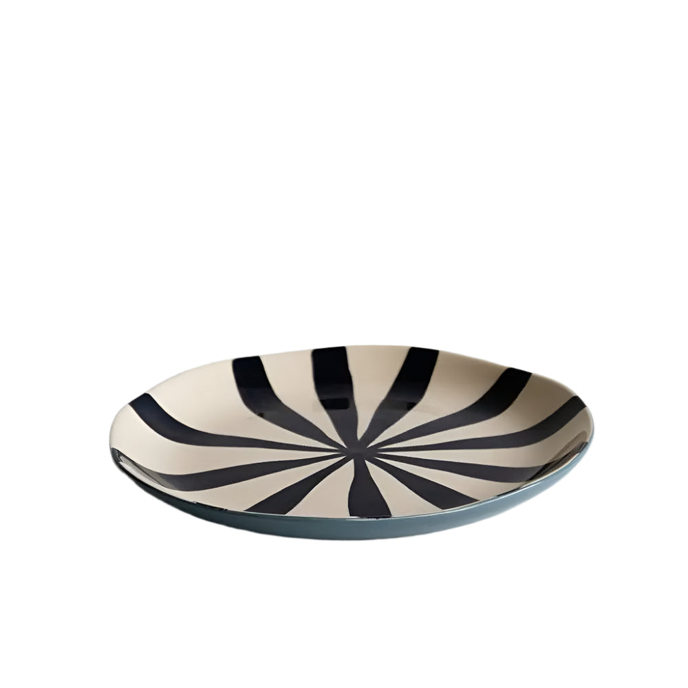 Supper Plate in Candy Stripe by Musango: Horizon Musango