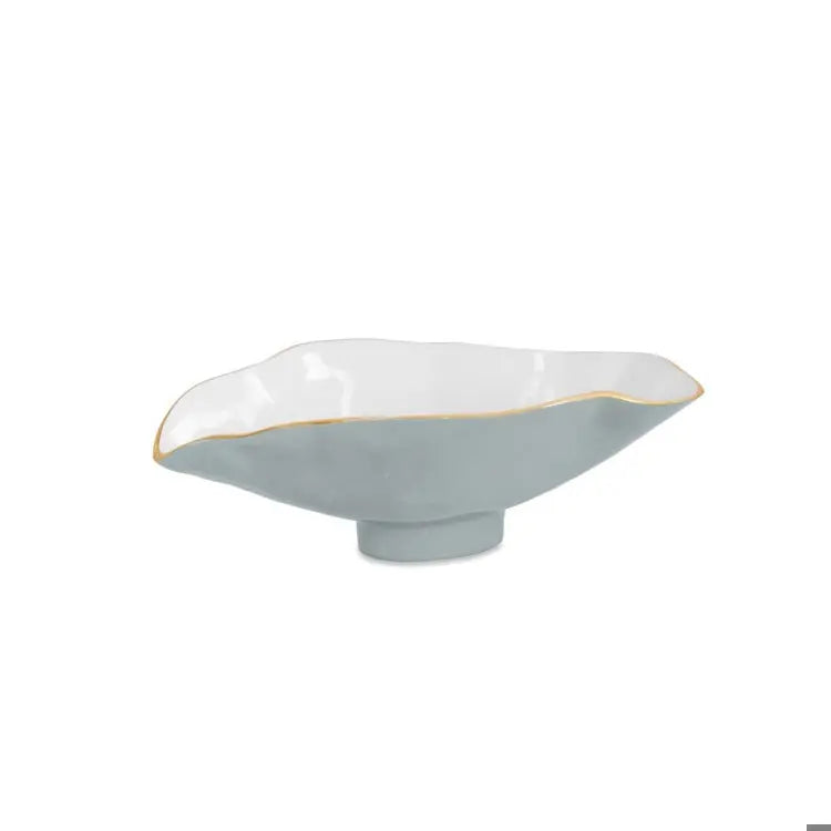ENCANTO Claire Small Oval bowl with spoon (Slate & White)