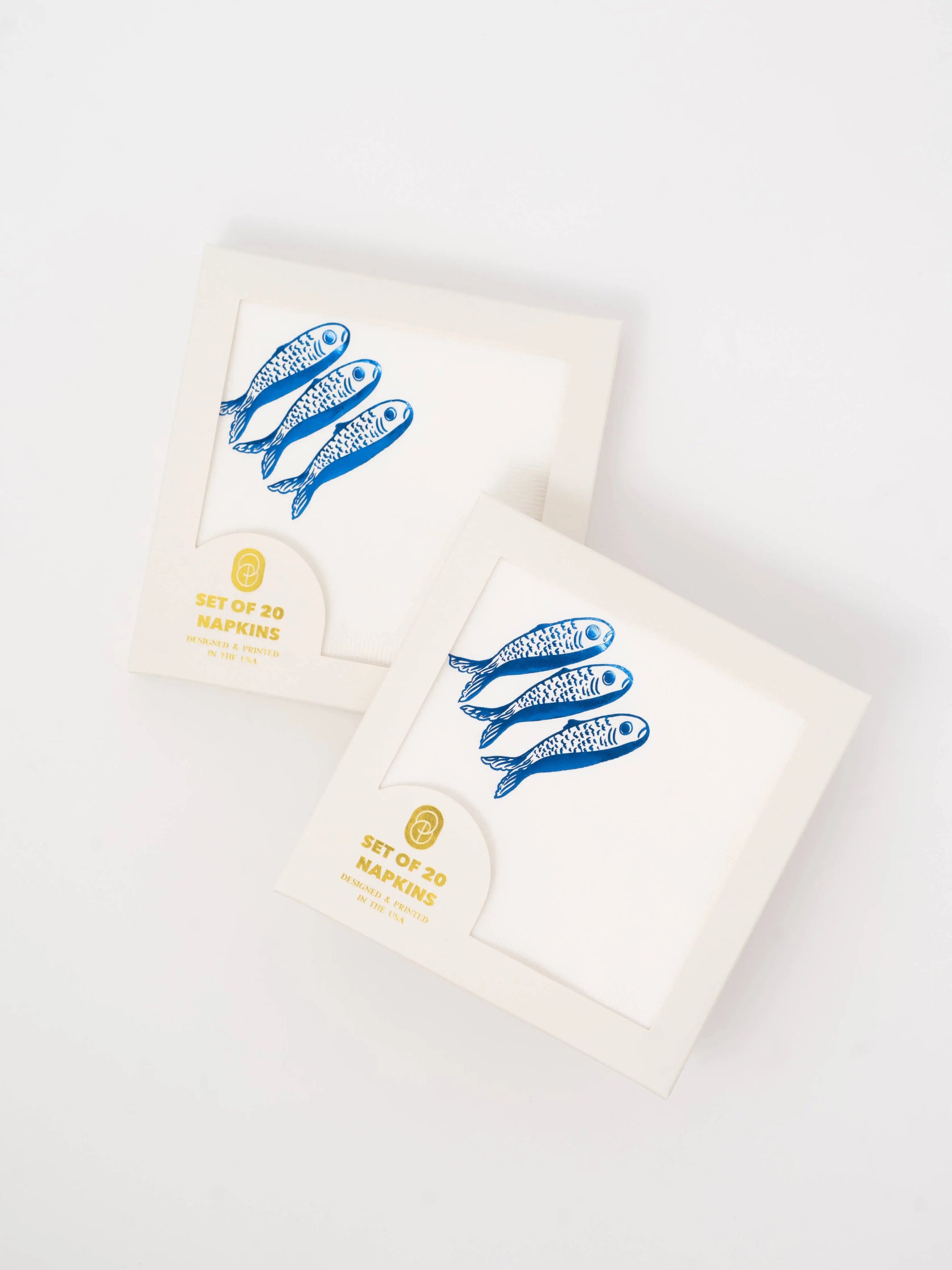 Sardines Cocktail Paper Beverage Napkin - Set of 20 One & Only Paper