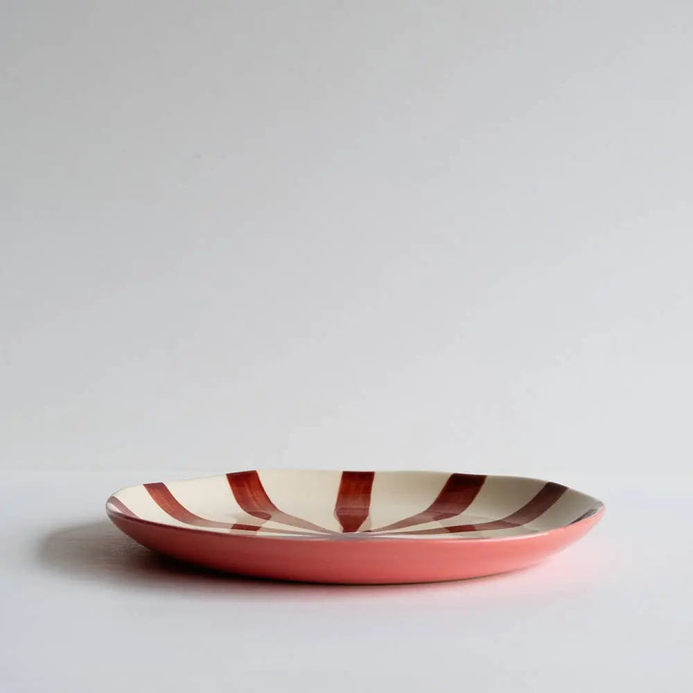 Supper Plate in Candy Stripe by Musango: Desert Musango