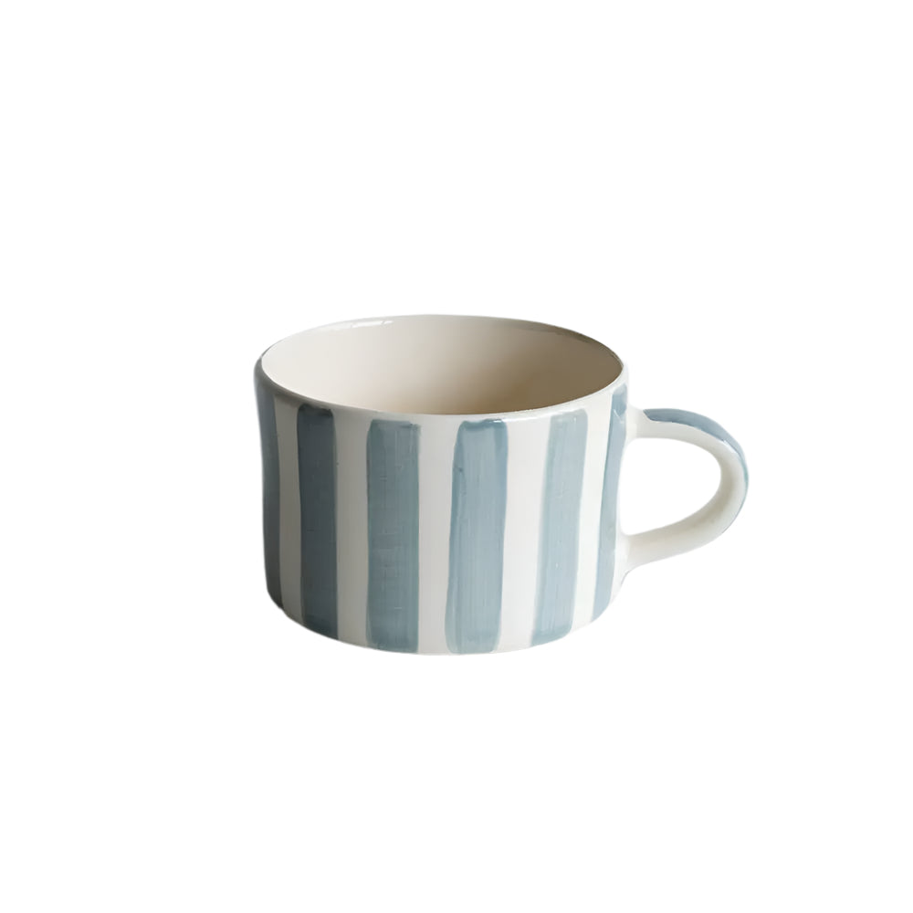 Mug in Candy Stripe: Dove Grey Musango