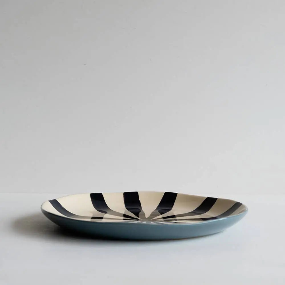 Supper Plate in Candy Stripe by Musango: Horizon Musango