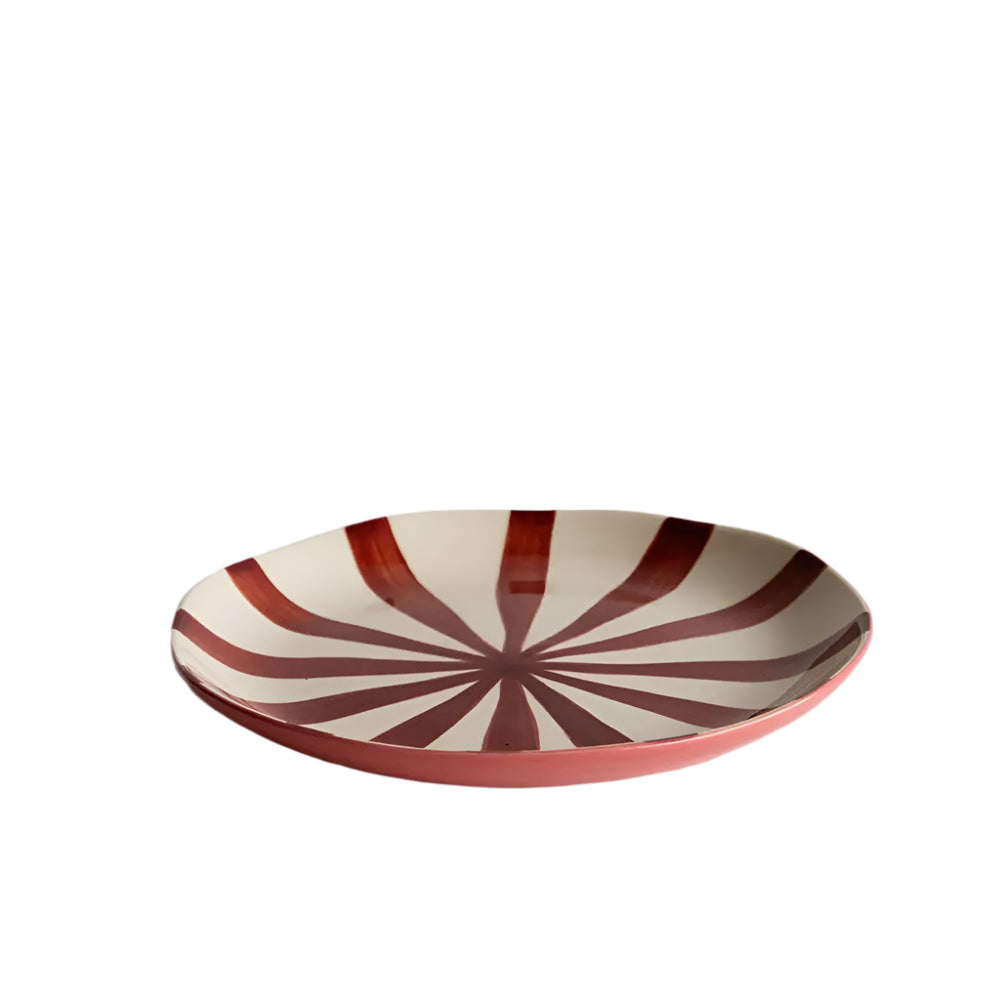 Supper Plate in Candy Stripe by Musango: Desert Musango