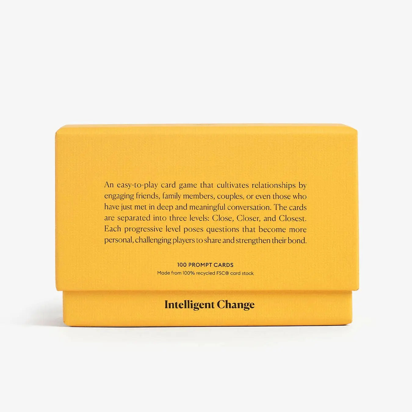 Get Closer Question Card Game - Bonding Conversation Starter Intelligent Change