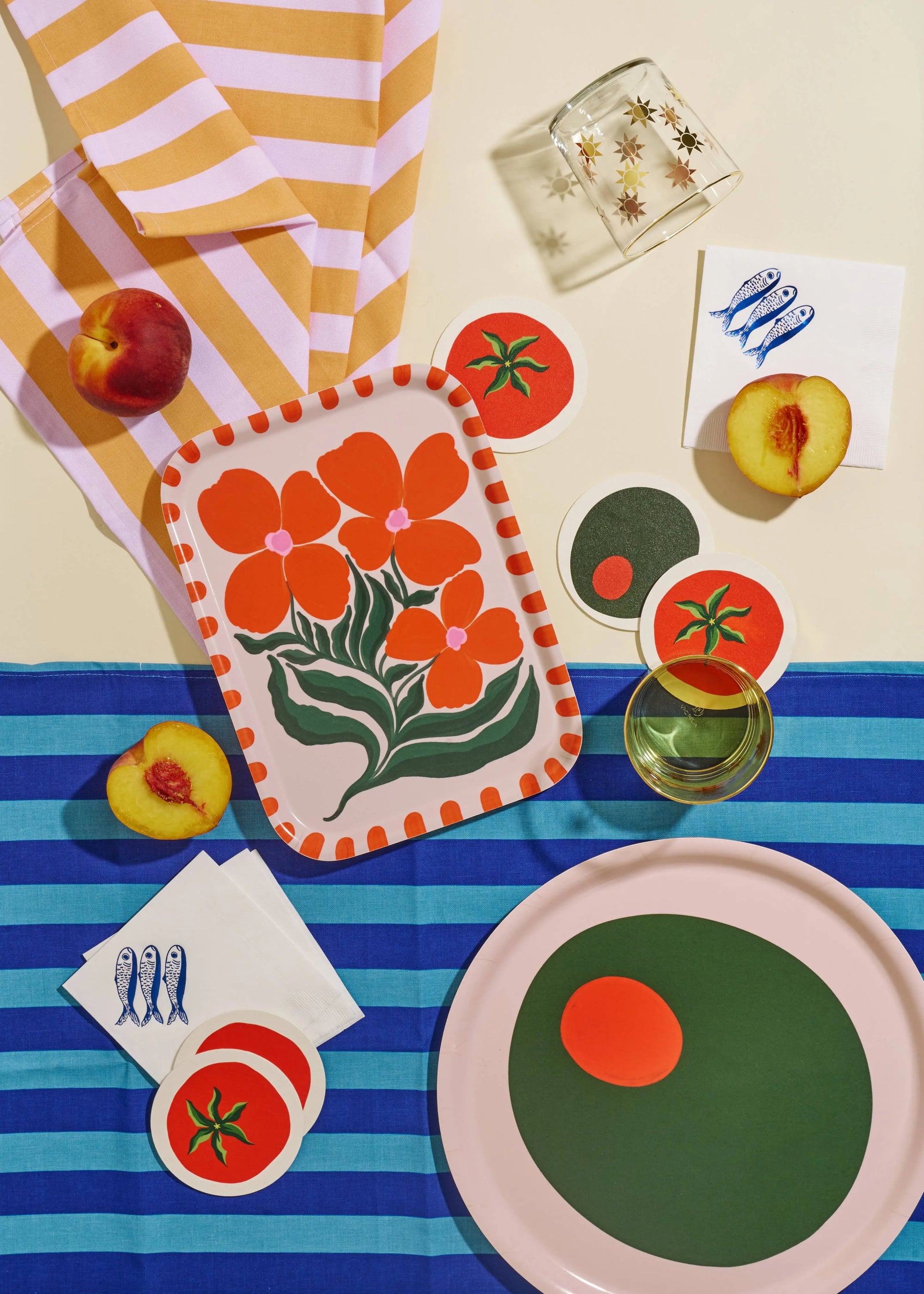 Tomato Coasters | Set of Four One & Only Paper