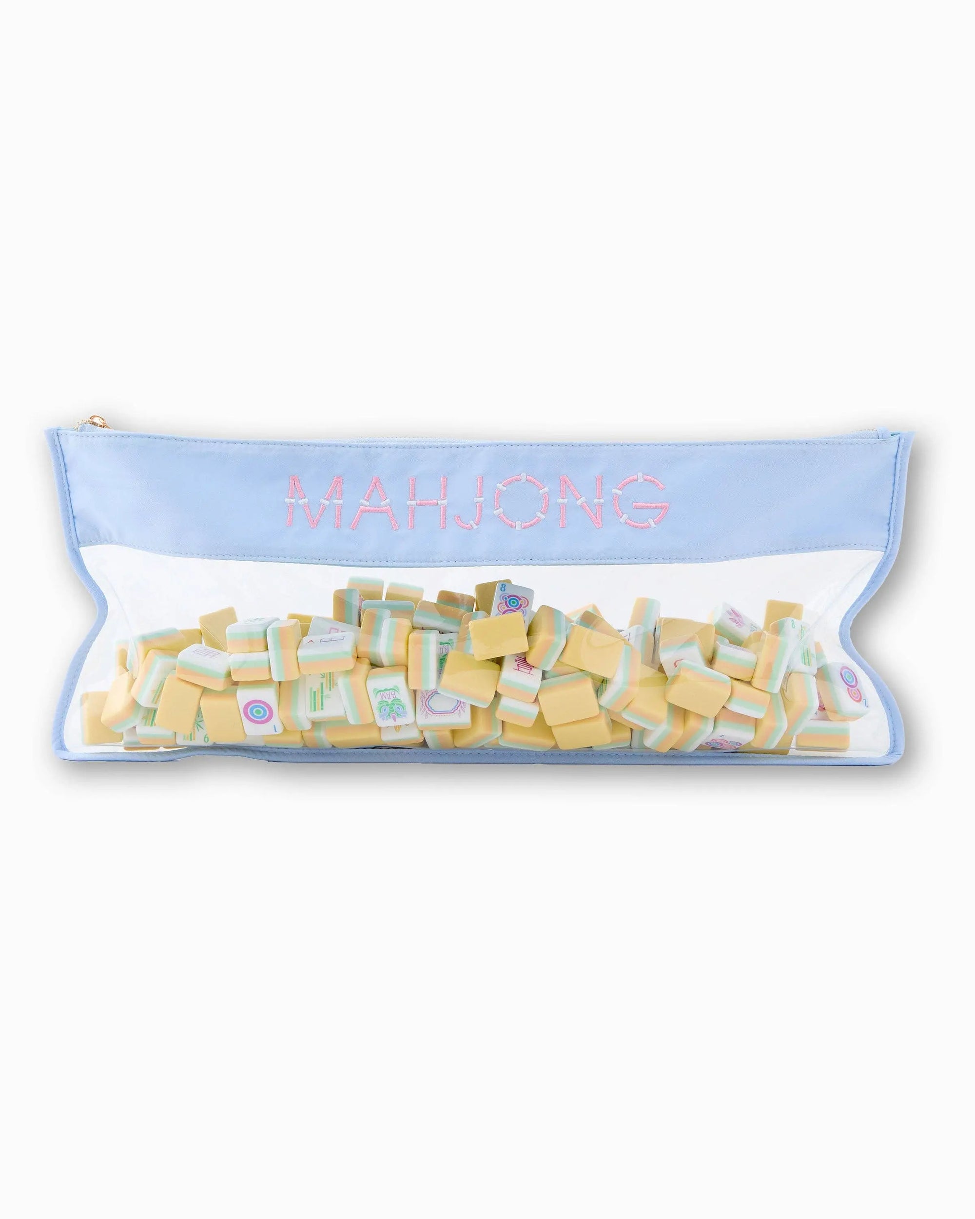 Light Blue Bamboo Mahjong Bag Oh My Mahjong