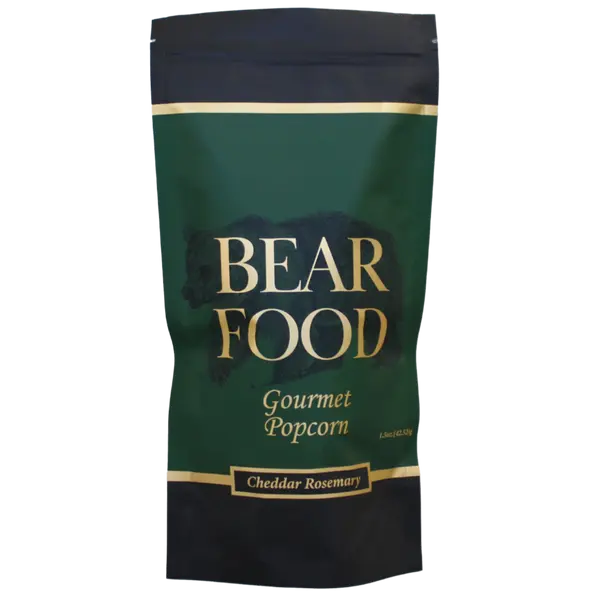 Cheddar Rosemary Gourmet Popcorn: 1.5oz Large Pouch Bear Food