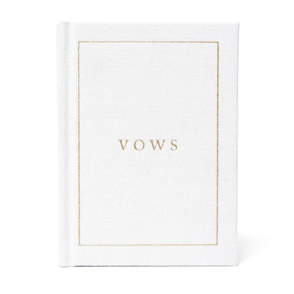Bride Wedding Vow Book | White
