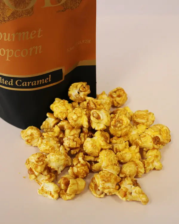 Salted Caramel Gourmet Popcorn: 5.5oz Large Pouch Bear Food