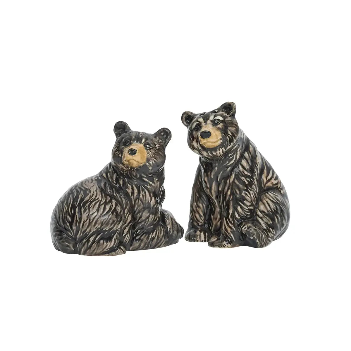 Clever Creatures Black Bear Salt and Pepper Shakers Set/2pc Juliska