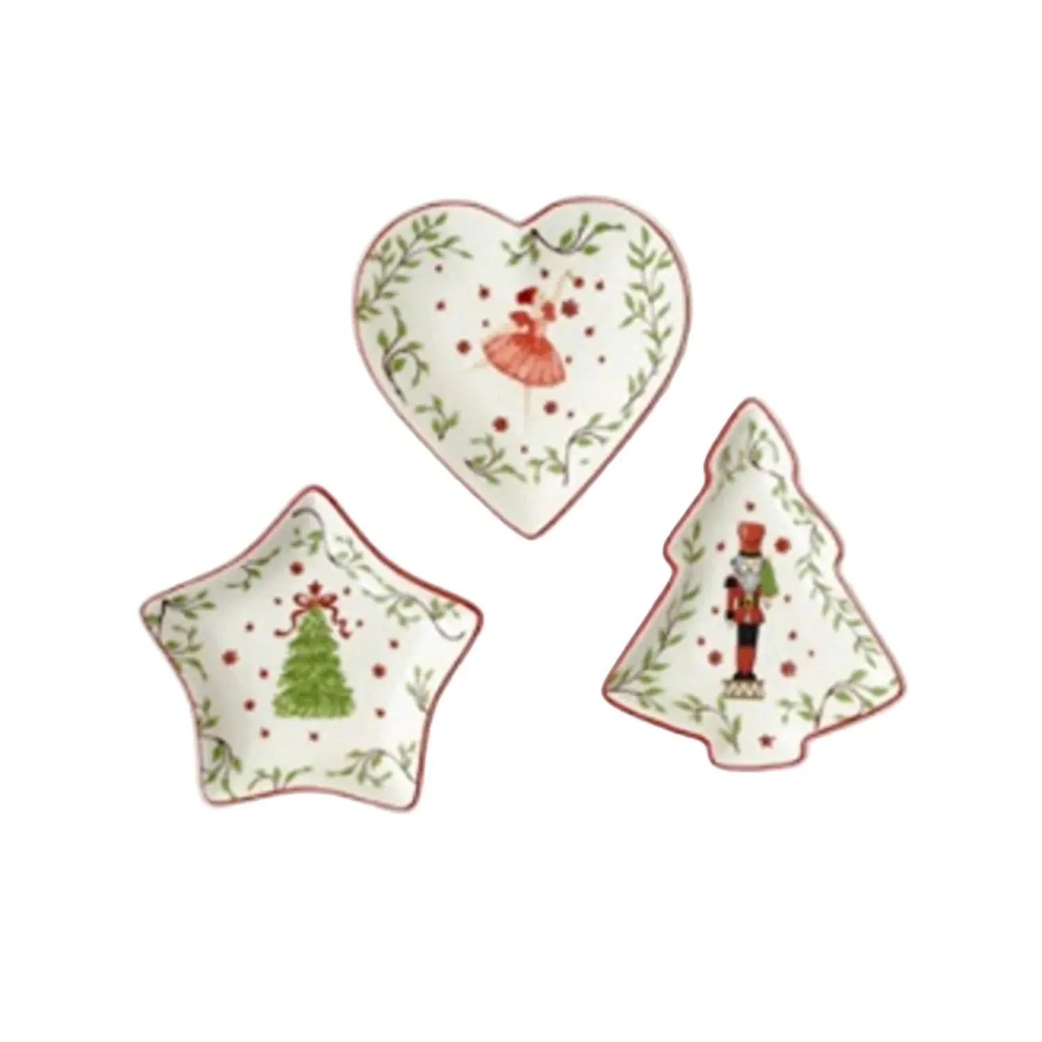 Holiday Ceramic Tidbit Dish One Hundred 80 Degrees