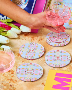 Brooks Avenue Pink Coaster | Laura Park Designs x Tart Tart By Taylor