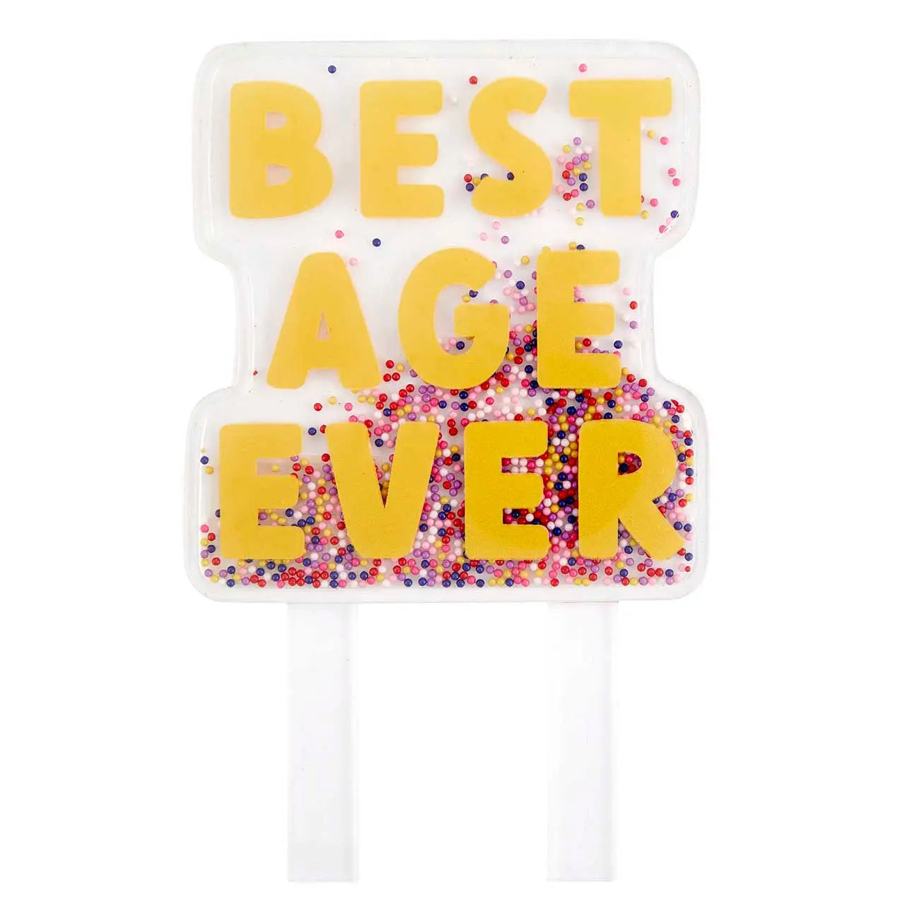 Best Age Ever Cake Topper Slant Collections