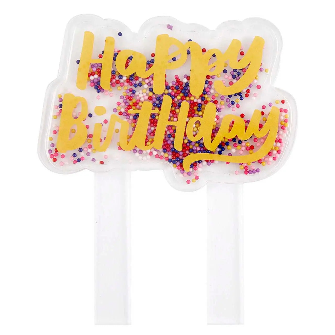 Happy Birthday Cake Topper Slant Collections