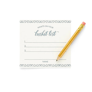 Bucket List Place Cards Color Box Designs & Letterpress