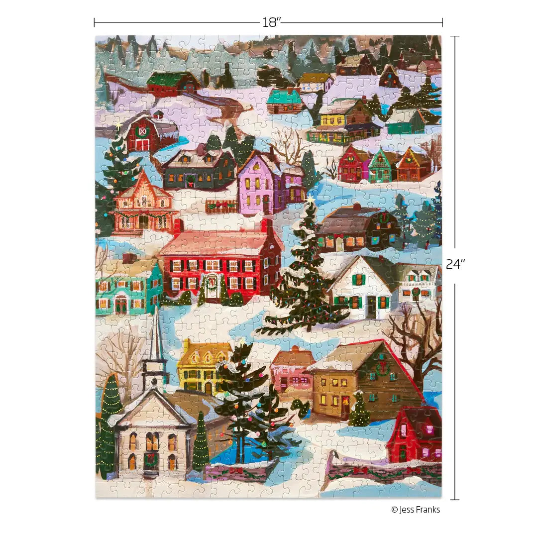 Winter Village 500 Piece Puzzle - Home for Entertaining