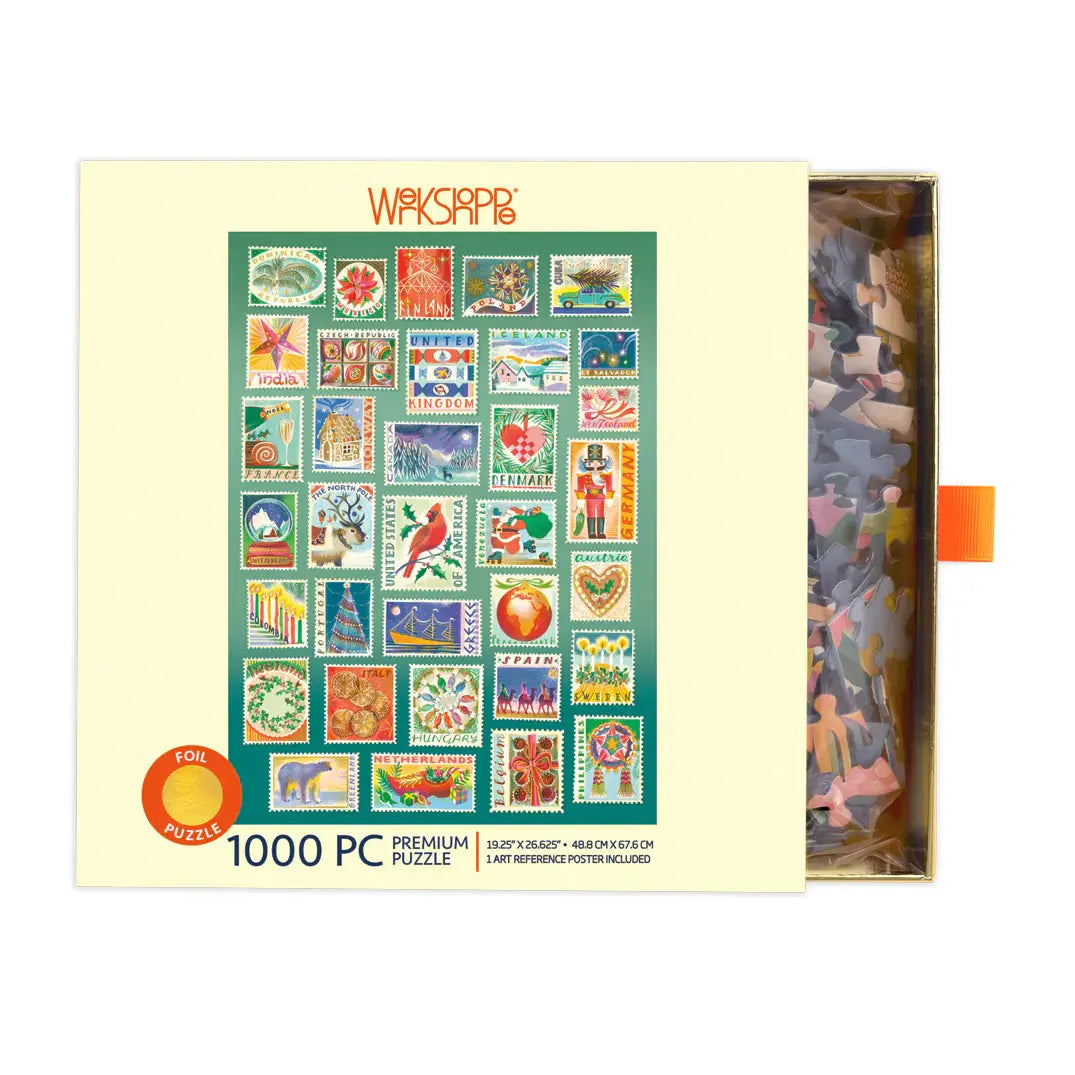 Seasonal Stamps 1000 Piece Puzzle Werkshoppe