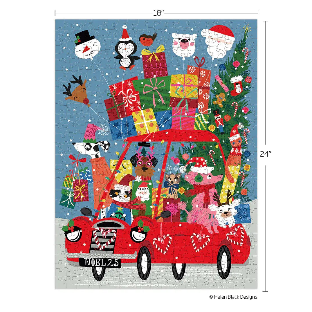 Festive Fun Car 500 Piece Puzzle WERKSHOPPE