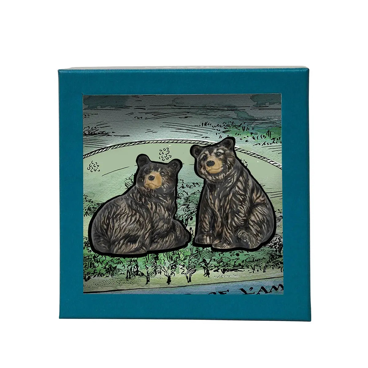 Clever Creatures Black Bear Salt and Pepper Shakers Set/2pc Juliska