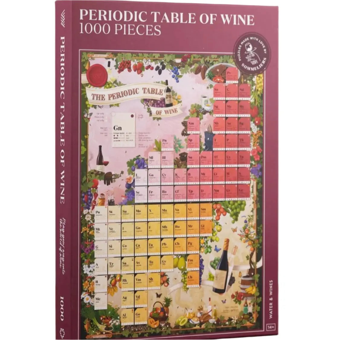 Wine Puzzle - Periodic Table of Wine Water & Wines