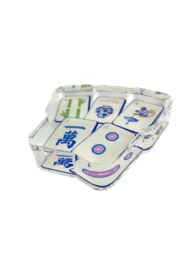 Acrylic Napkin Weight, Preppy Mahjong Maven Home