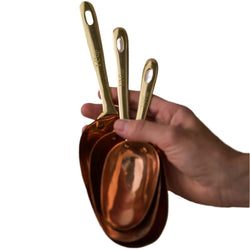 Copper Measuring Scoops Galley & Fen