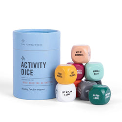 Activity Dice - Inspiration for Mood-boosting Activities Two Tumbleweeds