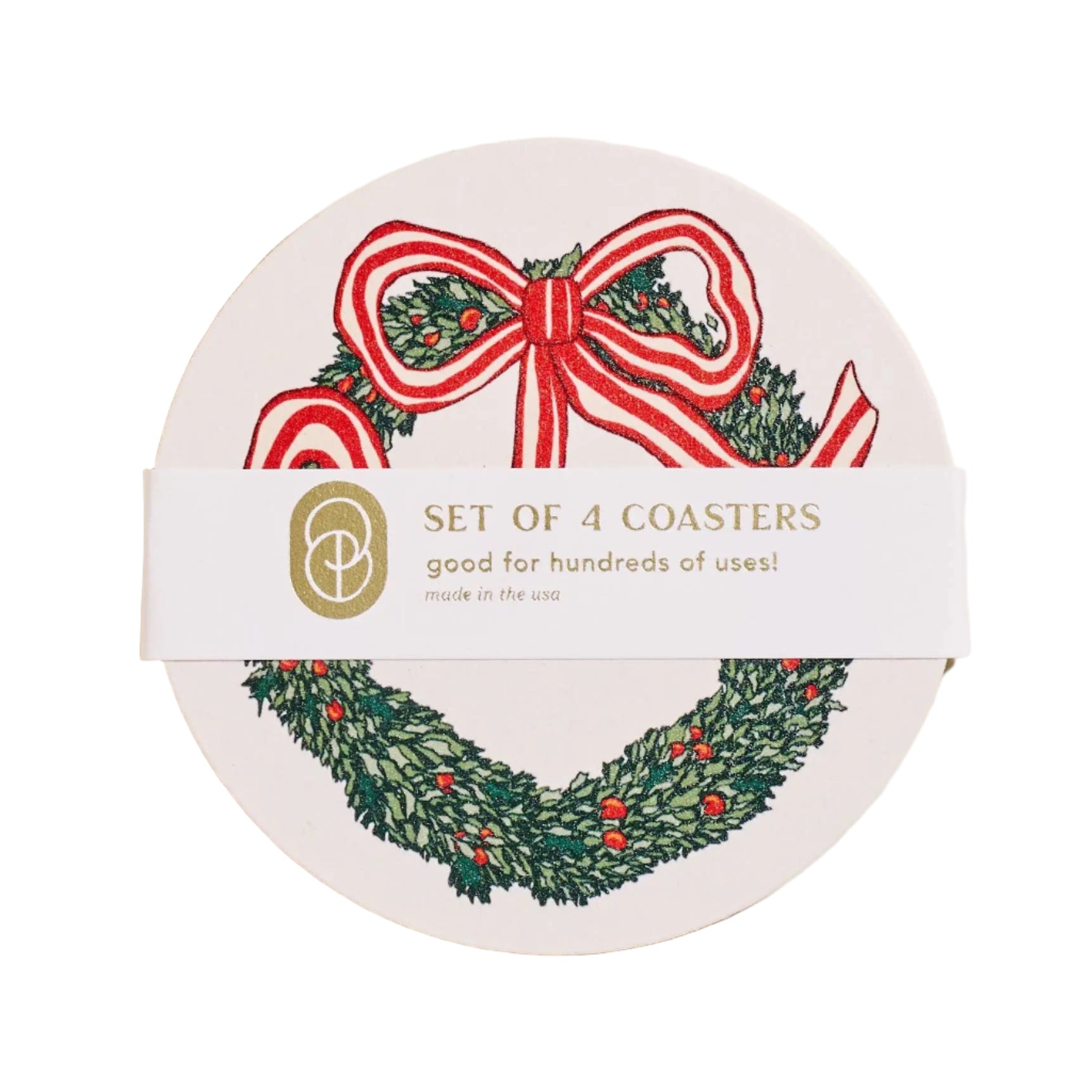 Holiday Wreath Coasters One & Only Paper