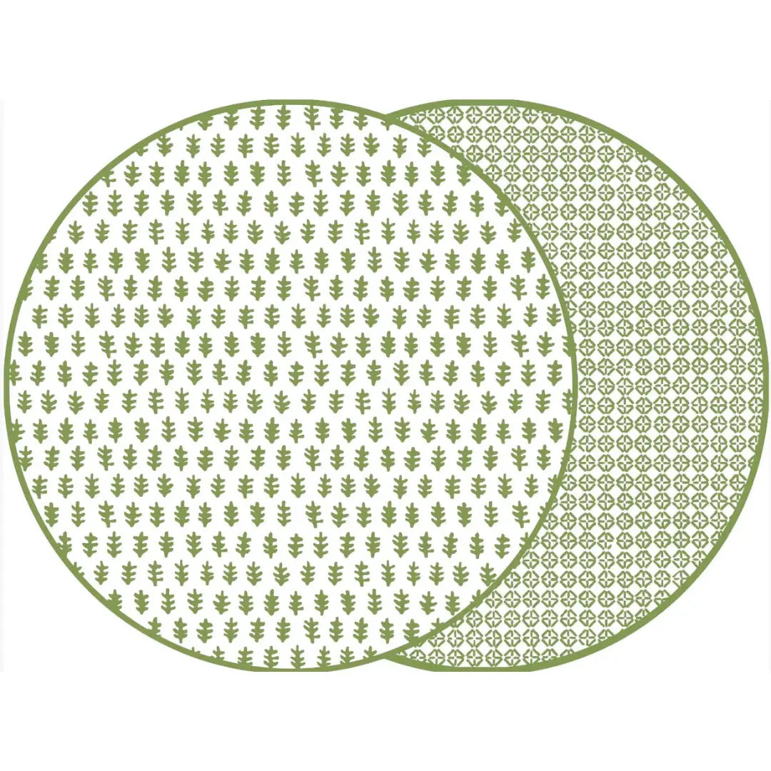 Agra Round Double-Sided Placemat Holly Stuart Designs