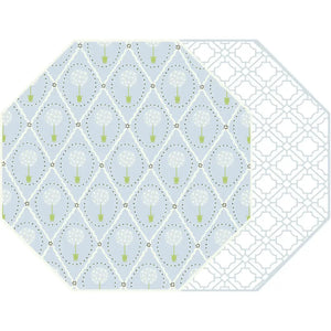 Topiary + Asian Cane Octagonal Two-Sided Placemat Holly Stuart Designs