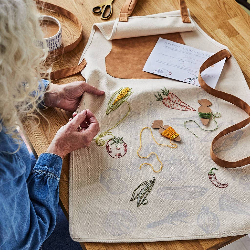 Stitch Your Vegetables Apron Chasing Threads