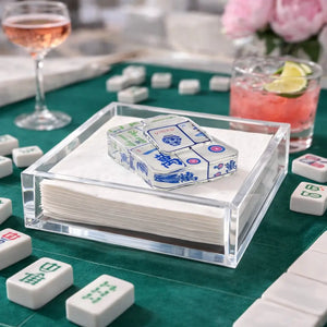 Acrylic Napkin Weight, Preppy Mahjong Maven Home