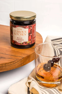 Bourbon Infused Cocktail Cherries | Boozy Cherries 9 oz In the Curious Kitchen