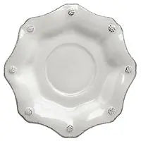 Berry & Thread Whitewash Scallop Saucer