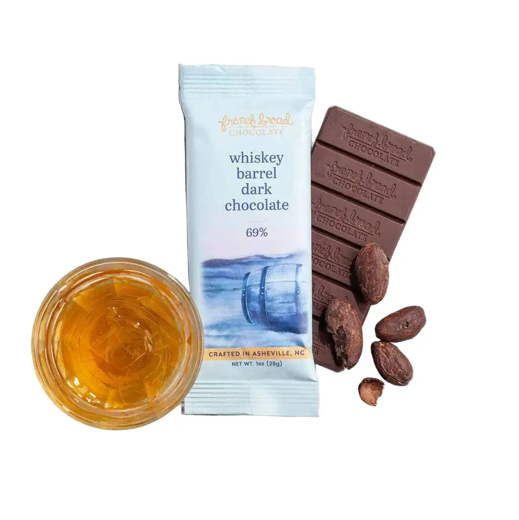 Whiskey Barrel with Smoked Salt Chocolate Bar French Broad Chocolate