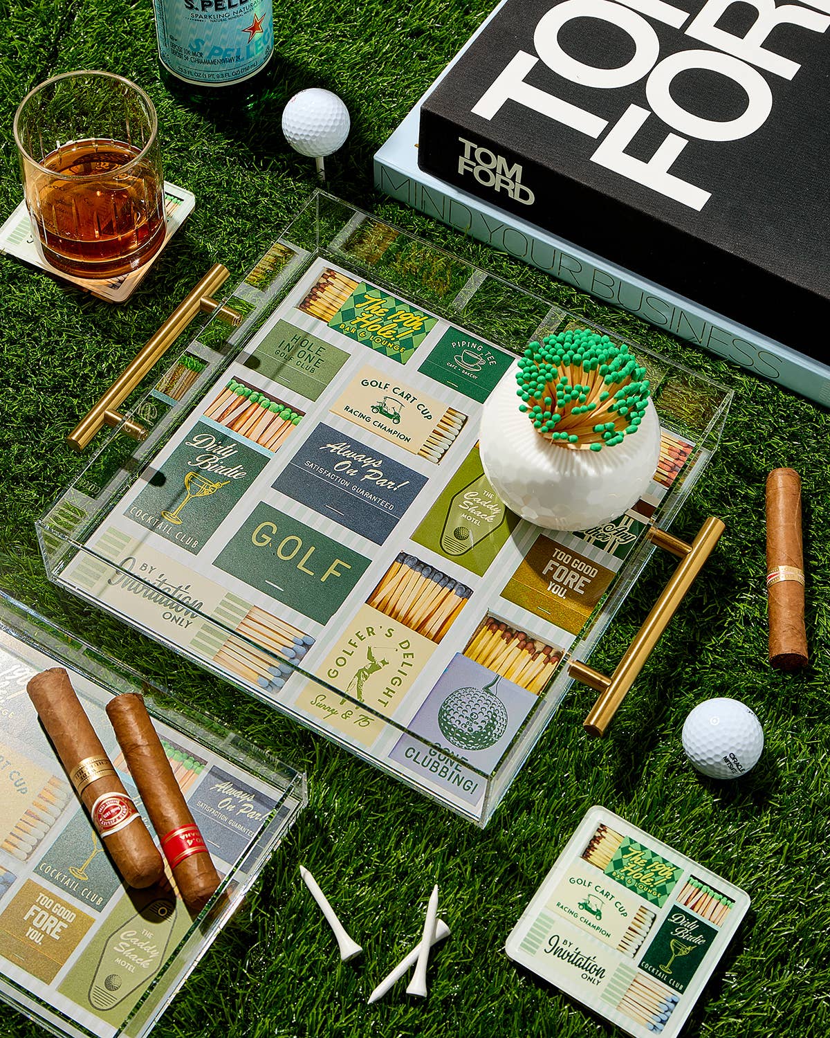 Golf Matchbook Large Tray Tart By Taylor