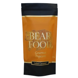 Salted Caramel Gourmet Popcorn: 5.5oz Large Pouch Bear Food