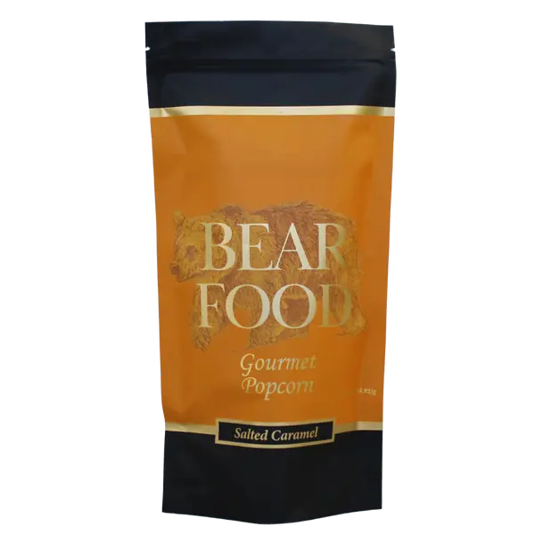 Salted Caramel Gourmet Popcorn: 5.5oz Large Pouch Bear Food