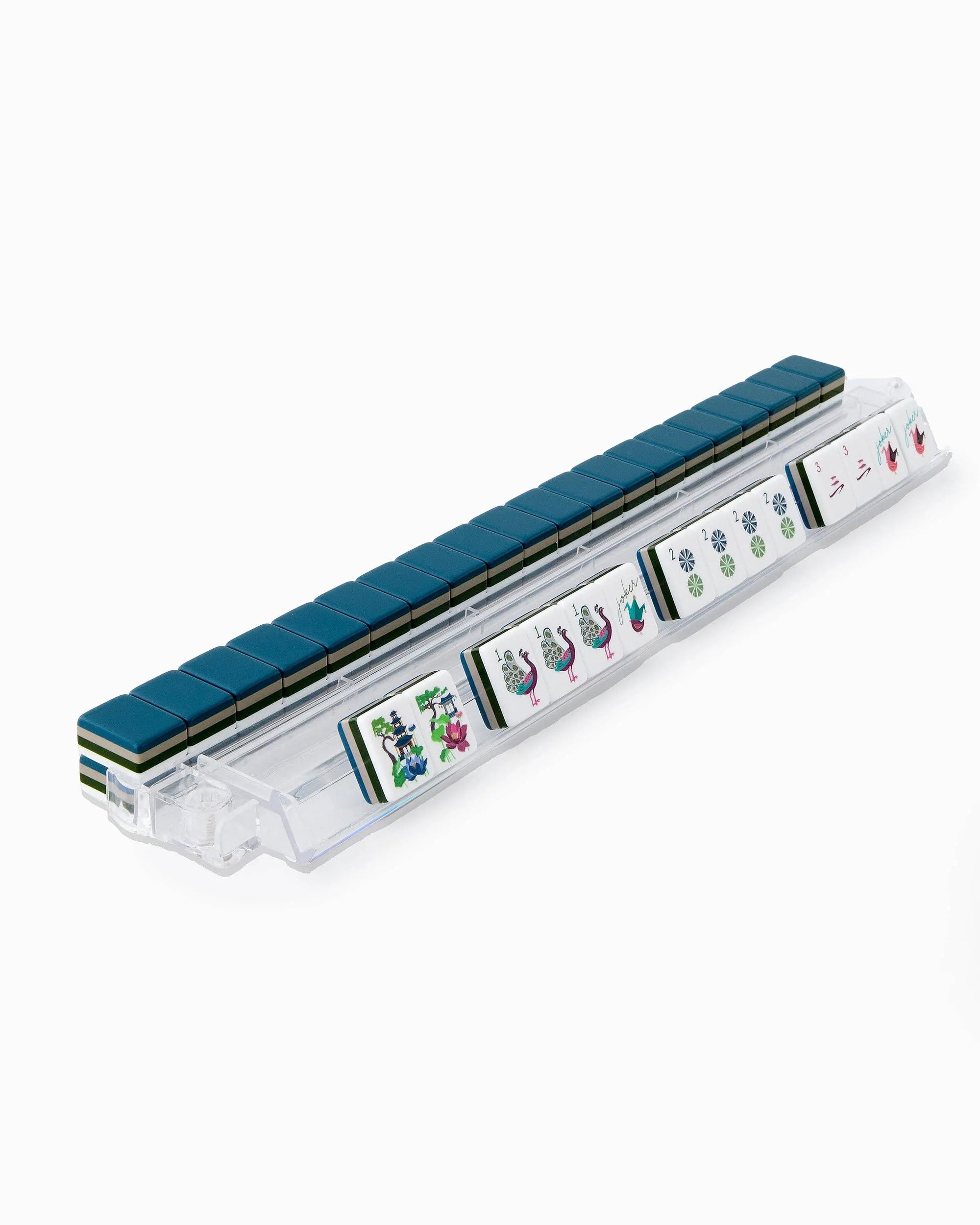 Rack of Mahjong Tiles